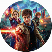 Деревянный фигурный пазл "Сила трех магов" 30x30 см, 203 деталей