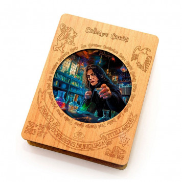 Деревянный фигурный пазл "Северус Снейп" 30x30 см, 203 деталей-3