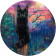 Деревянный фигурный пазл "Кот Баюн" 30x30 см, 200 деталей