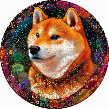 Деревянный фигурный пазл 