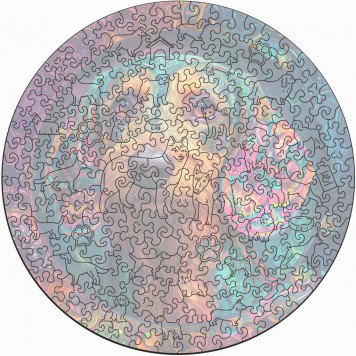 Деревянный фигурный пазл "Такса жесткошерстная" 30x30 см, 262 деталей-3