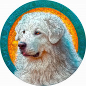 Деревянный фигурный пазл "Мандала Маремма" 30x30 см, 262 деталей