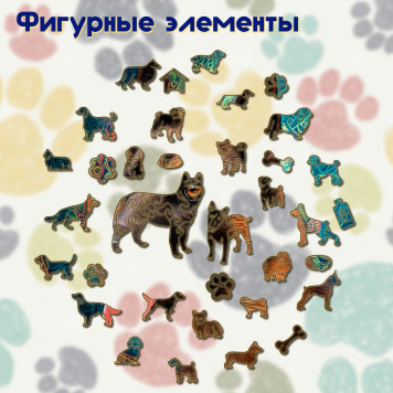 Деревянный фигурный пазл "Мандала Малинуа" 30x30 см, 262 деталей-2