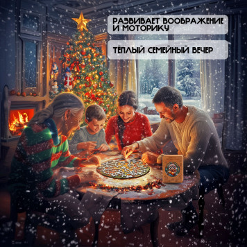 Деревянный фигурный пазл 