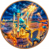 Деревянный фигурный пазл "Казань. Речной круиз" 30x30 см, 189 деталей