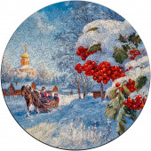 Деревянный фигурный пазл "Дорога к храму" 30x30 см, 200 деталей