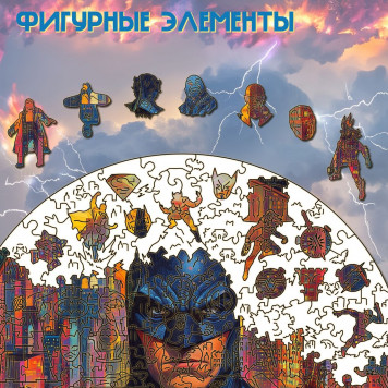 Деревянный фигурный пазл 