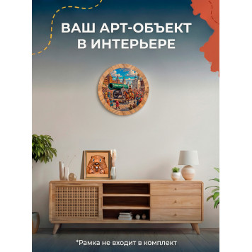 Деревянный фигурный пазл "Древняя Русь. Москва." 30x30 см, 219 деталей-6