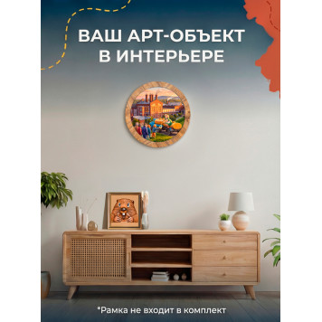 Деревянный фигурный пазл "Жигулевские традиции - очередь за пенным. Самарская область" 30x30 см, 182 деталей-6