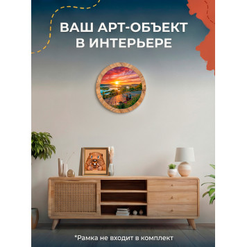 Деревянный фигурный пазл "Вертолётка. Самарская область." 30x30 см, 182 деталей-6