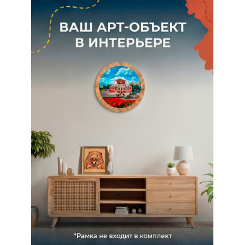 Деревянный фигурный пазл "Театр драмы им. М. Горького. Самарская область." 30x30 см, 182 деталей-6
