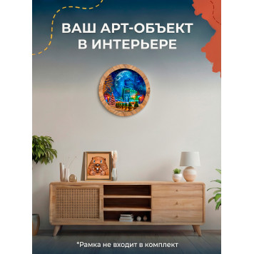 Деревянный фигурный пазл "ЖД Вокзал. Самарская область." 30x30 см, 182 деталей-6