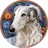 Мандала Русская борзая серая